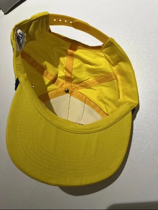 Yellow Logo Rope-Trim Baseball Cap - Picture 5 of 6